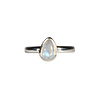 Zilveren ring maansteen (regenboog) maat 18 | druppel 0,8 x 0,5 cm Zilveren ring maansteen (regenboog) maat 18 | druppel 0,8 x 0,5 cm