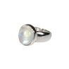 Zilveren ring maansteen (regenboog) maat 17 1/2 | ovaal 1,2 x 1 cm Zilveren ring maansteen (regenboog) maat 17 1/2 | ovaal 1,2 x 1 cm