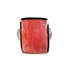 Zilveren ring rhodochrosiet maat 18 1/2 | rechthoek 2,1 x 1,6 cm Zilveren ring rhodochrosiet maat 18 1/2 | rechthoek 2,1 x 1,6 cm