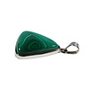 Zilveren hanger malachiet | driehoek 2,6 x 2,4 cm Zilveren hanger malachiet | driehoek 2,6 x 2,4 cm