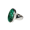 Zilveren ring malachiet maat 17 | ovaal 2,1 x 1,1 cm Zilveren ring malachiet maat 17 | ovaal 2,1 x 1,1 cm