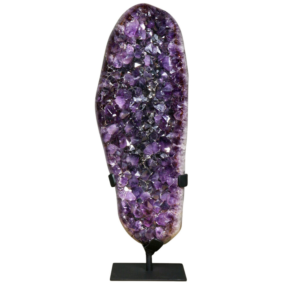 Amethist A-kwaliteit geode op standaard 48 x 18,5 x 8,5 cm | 14,2 kg Amethist A-kwaliteit geode op standaard 48 x 18,5 x 8,5 cm | 14,2 kg