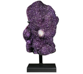 Amethist A-kwaliteit cluster op standaard 40 x 25,5 x 20 cm | 21,2 kg Amethist A-kwaliteit cluster op standaard 40 x 25,5 x 20 cm | 21,2 kg