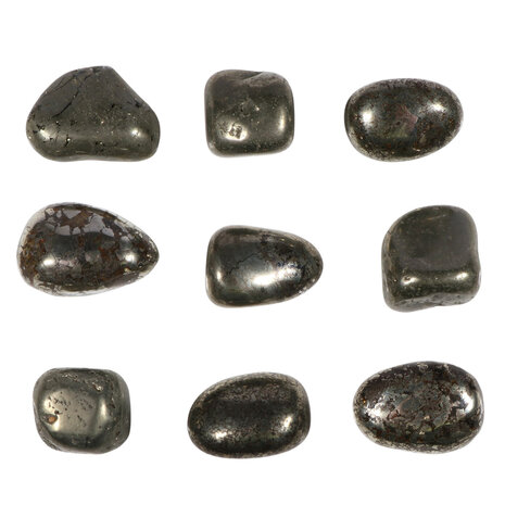 Pyriet steen getrommeld | middel (M) Pyriet steen getrommeld | middel (M)