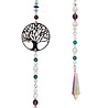 Suncatcher boom des levens met bergkristal en Swarovski kralen Suncatcher boom des levens met bergkristal en Swarovski kralen