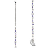 Suncatcher maan met bergkristal en Swarovski kralen Suncatcher maan met bergkristal en Swarovski kralen