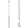 Suncatcher maan met bergkristal en Swarovski kralen