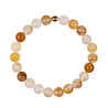Golden healer (limonietkwarts) armband met 14k gouden kraal | 8 mm Golden healer (limonietkwarts) armband met 14k gouden kraal | 8 mm