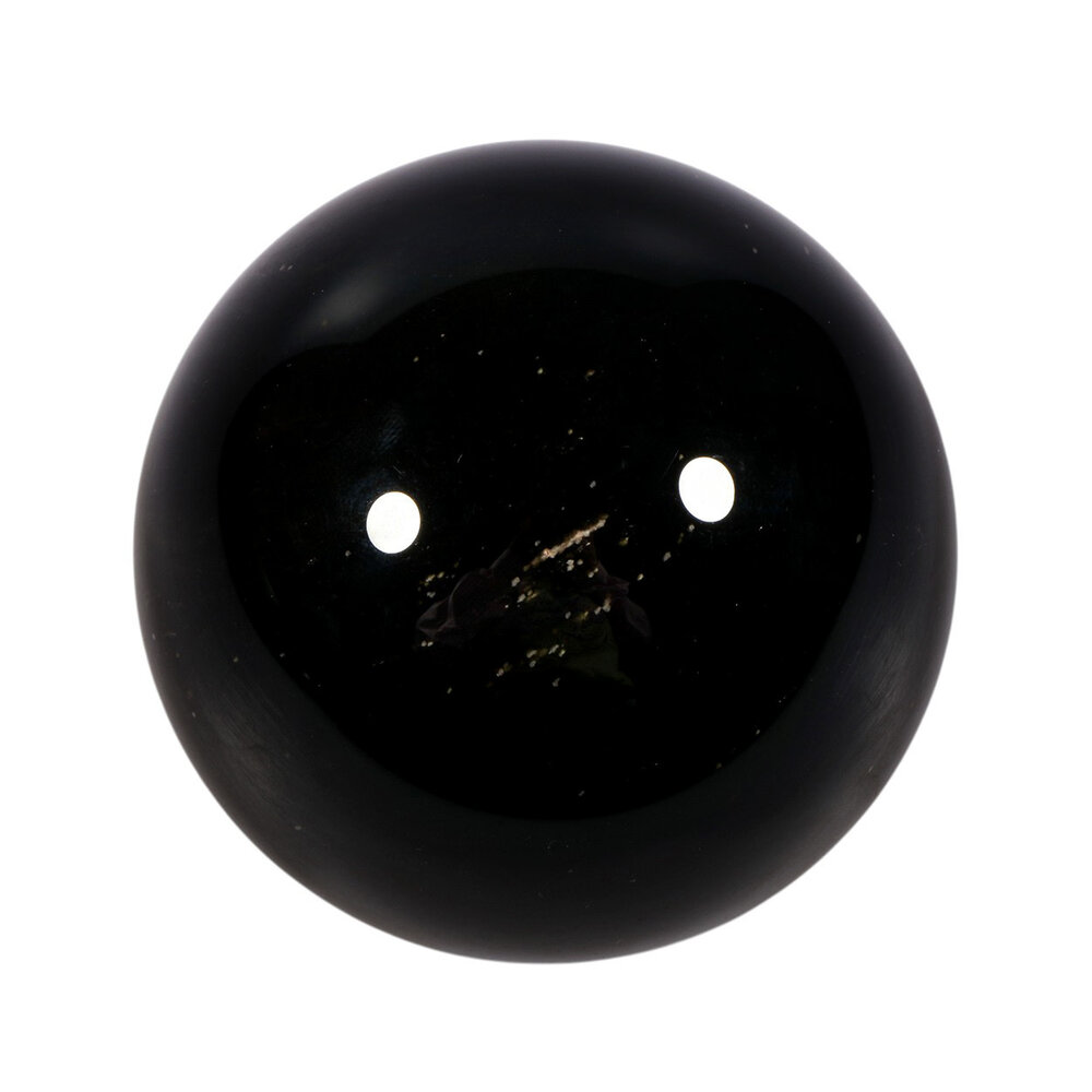 Obsidiaan (goud) bol 69 mm | 412 gram