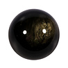 Obsidiaan (goud) bol 69 mm | 412 gram