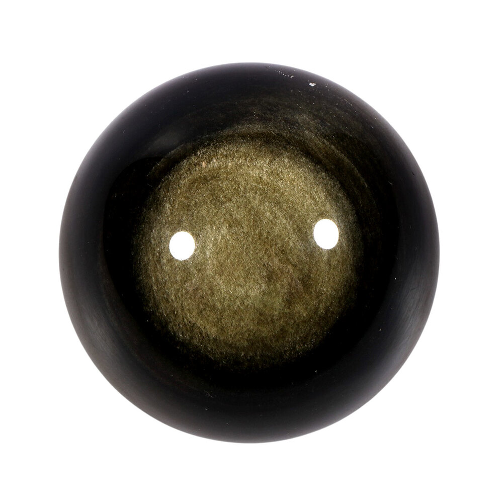Obsidiaan (goud) bol 62 mm | 290 gram