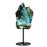 Labradoriet schijf gepolijst op standaard 17 x 11,6 x 1,7 cm | 818 gram Labradoriet schijf gepolijst op standaard 17 x 11,6 x 1,7 cm | 818 gram