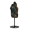 Labradoriet schijf gepolijst op standaard 17 x 11,6 x 1,7 cm | 818 gram Labradoriet schijf gepolijst op standaard 17 x 11,6 x 1,7 cm | 818 gram