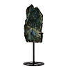 Labradoriet schijf gepolijst op standaard 17,8 x 12,3 x 2 cm | 944 gram Labradoriet schijf gepolijst op standaard 17,8 x 12,3 x 2 cm | 944 gram