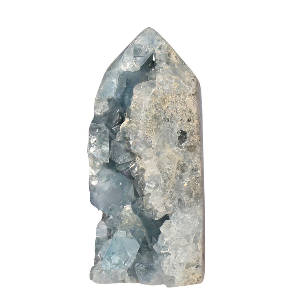 Celestien punt geslepen A-kwaliteit 14,8 x 6,6 x 5,9 cm | 1366 gram Celestien punt geslepen A-kwaliteit 14,8 x 6,6 x 5,9 cm | 1366 gram