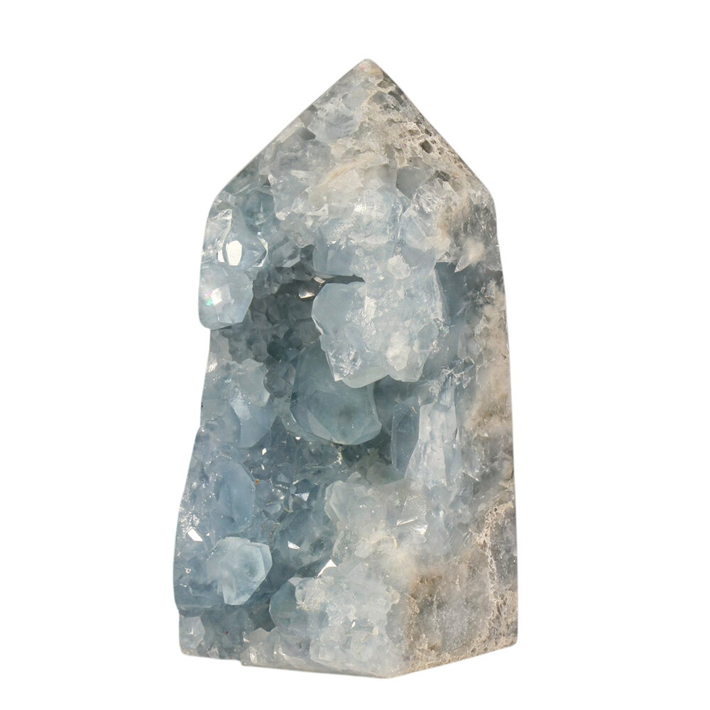 Celestien punt geslepen A-kwaliteit 13 x 6,6 x 7,3 cm | 1212 gram Celestien punt geslepen A-kwaliteit 13 x 6,6 x 7,3 cm | 1212 gram