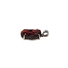 Zilveren hanger granaat ruw | ovaal gezet 1,7 x 1,2 cm