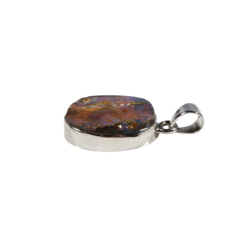 Zilveren hanger opaal (Boulder) | ovaal 3 x 2,8 cm Zilveren hanger opaal (Boulder) | ovaal 3 x 2,8 cm