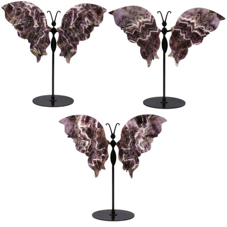 Amethist (chevron) grote vlinder op standaard Amethist (chevron) grote vlinder op standaard