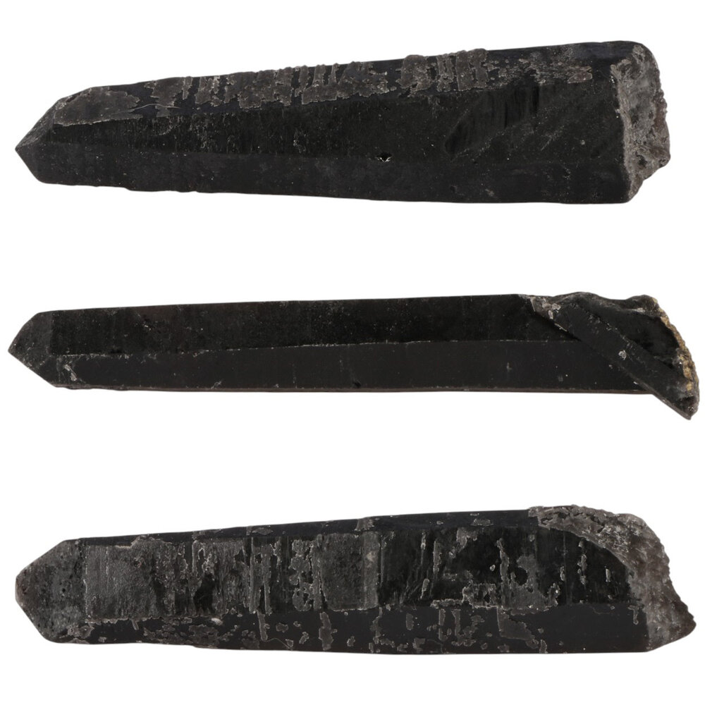 Rookkwarts (morion) laserkristal 12,5 - 13,5 cm Rookkwarts (morion) laserkristal 12,5 - 13,5 cm