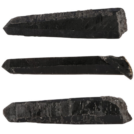 Rookkwarts (morion) laserkristal 12,5 - 13,5 cm Rookkwarts (morion) laserkristal 12,5 - 13,5 cm