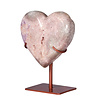 Amethist (roze) A-kwaliteit hart op standaard 10,5 x 11,4 x 3,3 cm | 610 gram Amethist (roze) A-kwaliteit hart op standaard 10,5 x 11,4 x 3,3 cm | 610 gram