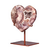 Amethist (roze) A-kwaliteit hart op standaard 11,5 x 13,1 x 2,8 cm | 618 gram Amethist (roze) A-kwaliteit hart op standaard 11,5 x 13,1 x 2,8 cm | 618 gram