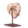 Amethist (roze) A-kwaliteit hart op standaard 11,1 x 12,7 x 3,2 cm | 670 gram