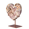 Amethist (roze) A-kwaliteit hart op standaard 15 x 17,2 x 4 cm | 1260 gram Amethist (roze) A-kwaliteit hart op standaard 15 x 17,2 x 4 cm | 1260 gram