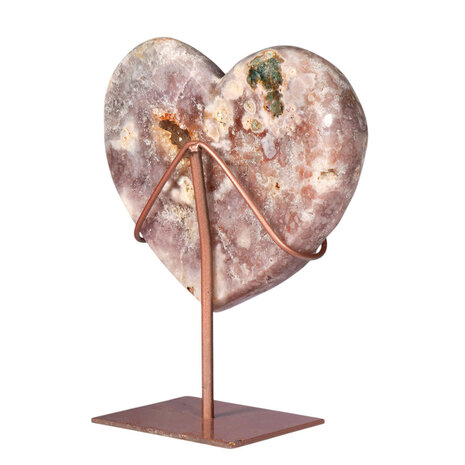 Amethist (roze) A-kwaliteit hart op standaard 15 x 17,2 x 4 cm | 1260 gram Amethist (roze) A-kwaliteit hart op standaard 15 x 17,2 x 4 cm | 1260 gram