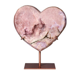 Amethist (roze) A-kwaliteit hart op standaard 15,3 x 17 x 4,6 cm | 1711 gram Amethist (roze) A-kwaliteit hart op standaard 15,3 x 17 x 4,6 cm | 1711 gram