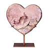 Amethist (roze) A-kwaliteit hart op standaard 15,3 x 17 x 4,6 cm | 1711 gram Amethist (roze) A-kwaliteit hart op standaard 15,3 x 17 x 4,6 cm | 1711 gram
