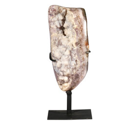 Amethist (gesuikerd) cluster op standaard 16,5 x 7,9 x 6,7 cm | 1244 gram