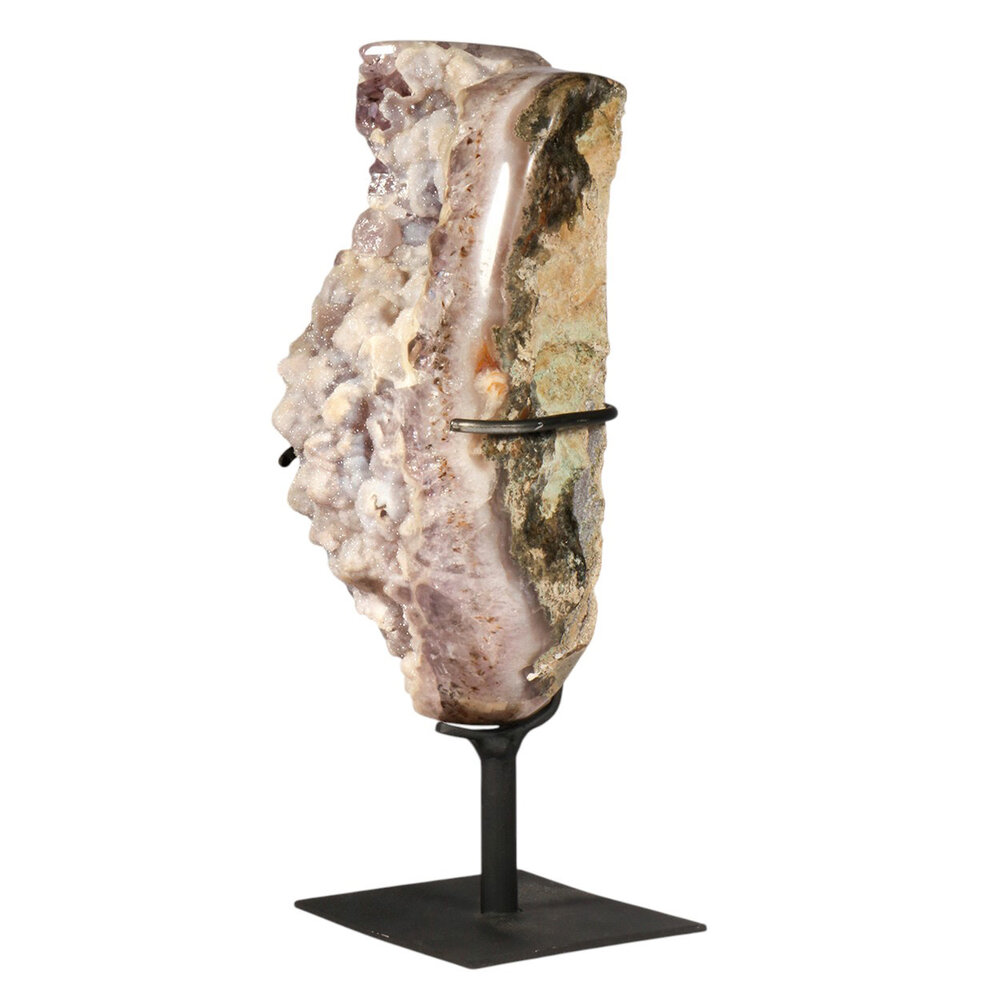 Amethist (gesuikerd) cluster op standaard 16,5 x 7,9 x 6,7 cm | 1244 gram