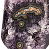 Amethist cluster op standaard 17 x 9,8 x 7,4 cm | 2265 gram Amethist cluster op standaard 17 x 9,8 x 7,4 cm | 2265 gram