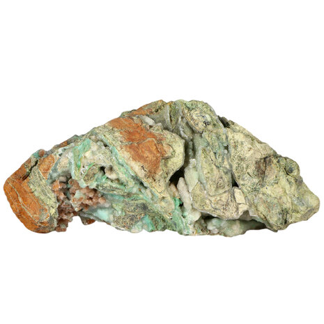 Maansteen (groen) met chalcedoon cluster 21,2 x 13,6 x 9,5 cm | 2175 gram Maansteen (groen) met chalcedoon cluster 21,2 x 13,6 x 9,5 cm | 2175 gram