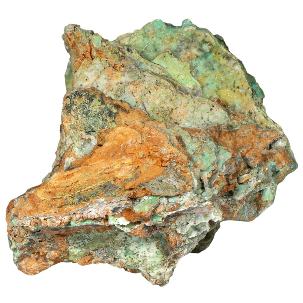 Maansteen (groen) met chalcedoon cluster 19 x 16,5 x 16,3 cm | 3570 gram Maansteen (groen) met chalcedoon cluster 19 x 16,5 x 16,3 cm | 3570 gram