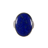 Zilveren ring lapis lazuli maat 17 1/2 | ovaal 2,2 x 1,6 cm Zilveren ring lapis lazuli maat 17 1/2 | ovaal 2,2 x 1,6 cm