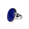 Zilveren ring lapis lazuli maat 17 1/2 | ovaal 2,2 x 1,6 cm Zilveren ring lapis lazuli maat 17 1/2 | ovaal 2,2 x 1,6 cm