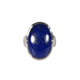Zilveren ring lapis lazuli maat 17 | ovaal 2,1 x 1,4 cm Zilveren ring lapis lazuli maat 17 | ovaal 2,1 x 1,4 cm