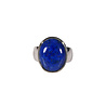 Zilveren ring lapis lazuli maat 16 1/2 | ovaal 1,5 x 1,3 cm Zilveren ring lapis lazuli maat 16 1/2 | ovaal 1,5 x 1,3 cm
