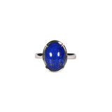 Zilveren ring lapis lazuli maat 18 | ovaal 1,3 x 1 cm Zilveren ring lapis lazuli maat 18 | ovaal 1,3 x 1 cm