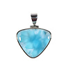 Zilveren hanger larimar | driehoek 2,6 x 3 cm Zilveren hanger larimar | driehoek 2,6 x 3 cm