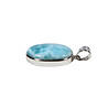 Zilveren hanger larimar | ovaal 2,4 x 1,6 cm Zilveren hanger larimar | ovaal 2,4 x 1,6 cm