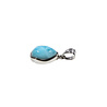 Zilveren hanger larimar | druppel 1,4 x 1 cm Zilveren hanger larimar | druppel 1,4 x 1 cm
