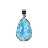 Zilveren hanger larimar | druppel 2,7 x 1,9 cm Zilveren hanger larimar | druppel 2,7 x 1,9 cm