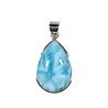 Zilveren hanger larimar | druppel 2,7 x 1,9 cm Zilveren hanger larimar | druppel 2,7 x 1,9 cm