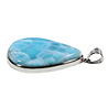 Zilveren hanger larimar | druppel 4,2 x 3 cm Zilveren hanger larimar | druppel 4,2 x 3 cm