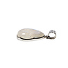 Zilveren hanger maansteen (regenboog) | druppel 2,3 x 1,1 cm