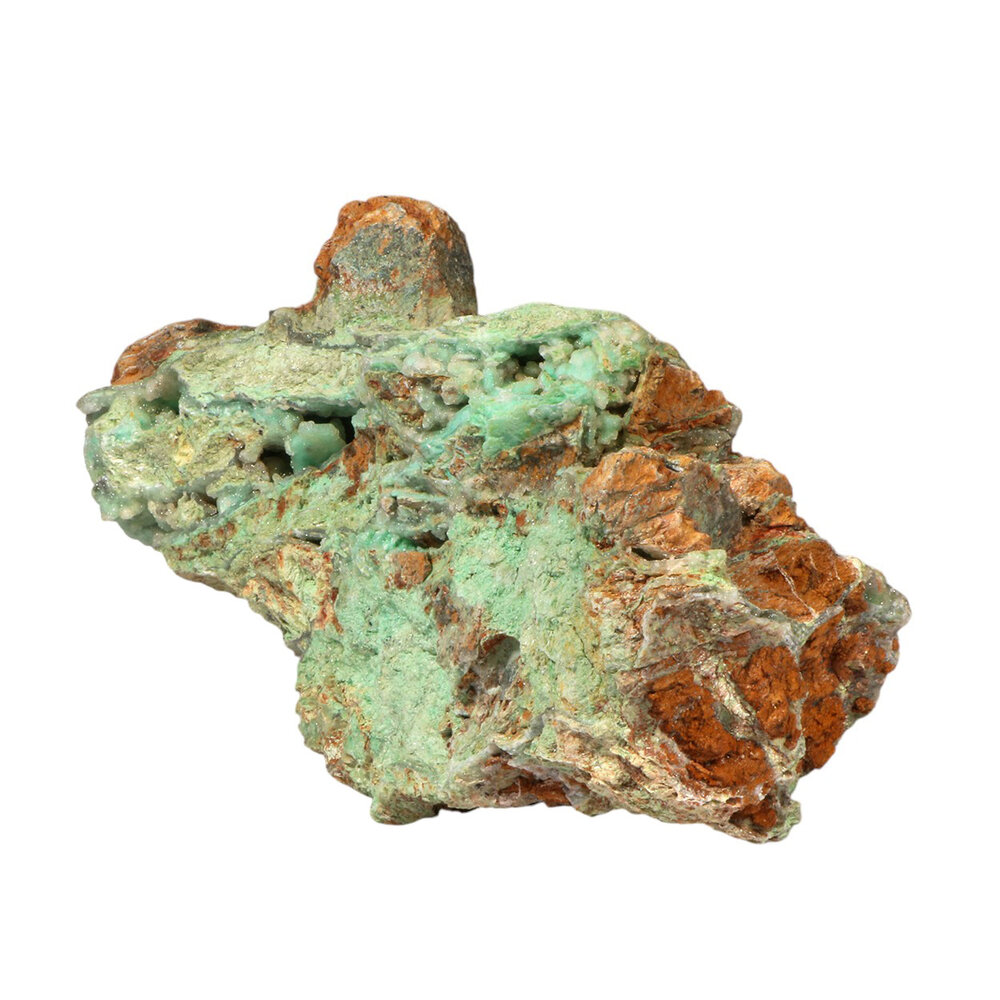 Maansteen (groen) met chalcedoon cluster 20,8 x 10,7 x 11,4 cm |1900 gram